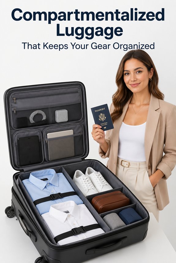 organized compartmentalized luggage system