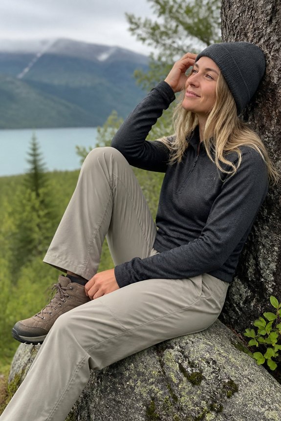 outdoor adventure clothing ensemble