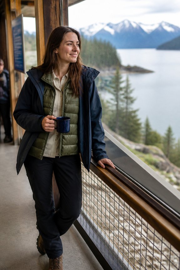outdoor hiking gear ensemble