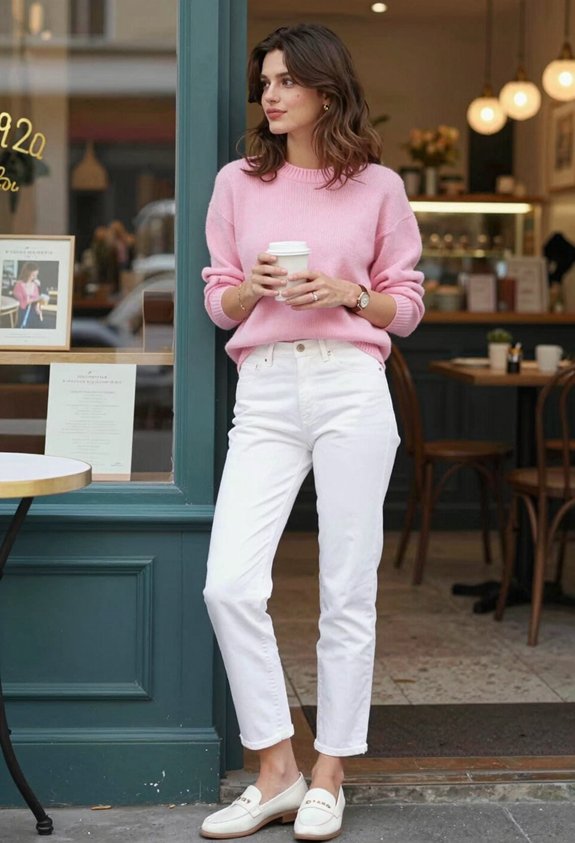 pastel pink outfit combination