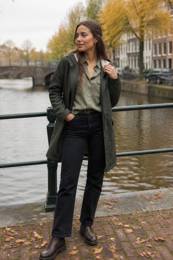rainproof casual outdoor outfit
