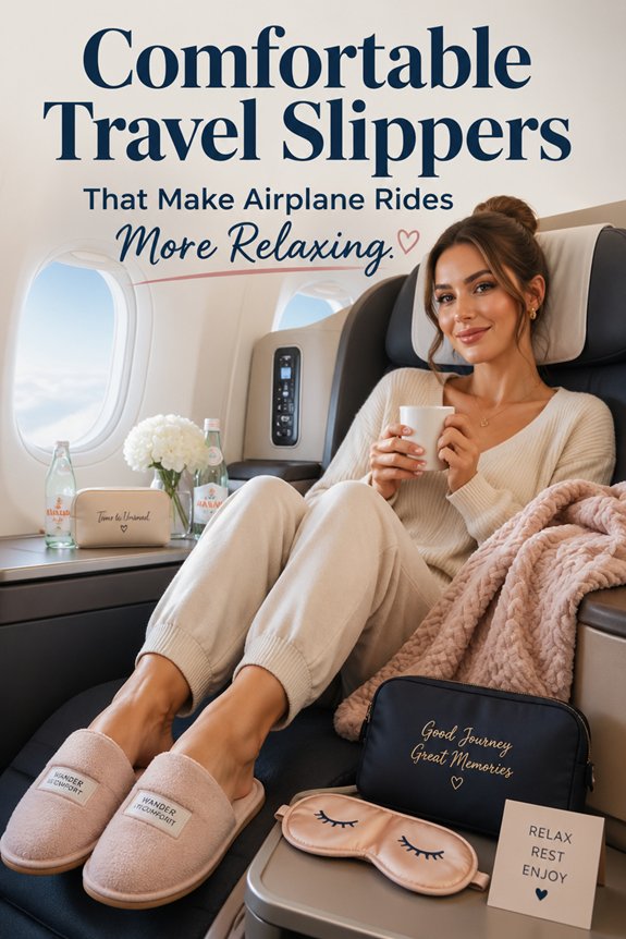relaxing airplane travel slippers