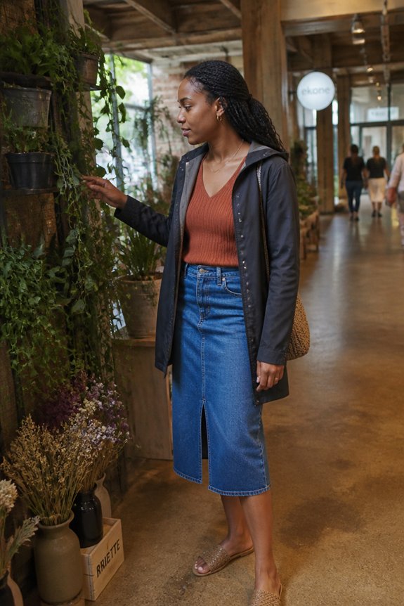 rust sleeveless knit top