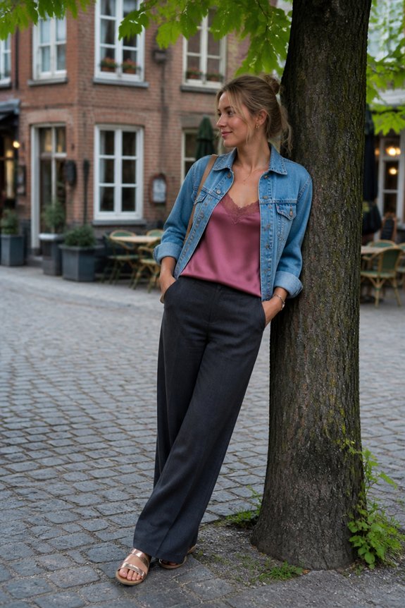 soft stylish street ensemble