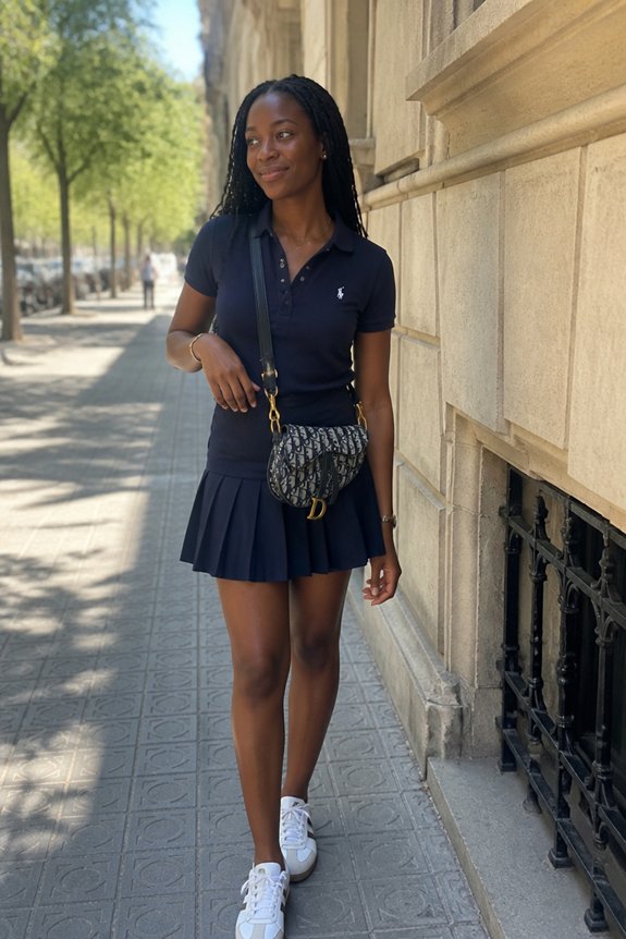 sporty chic casual outfit