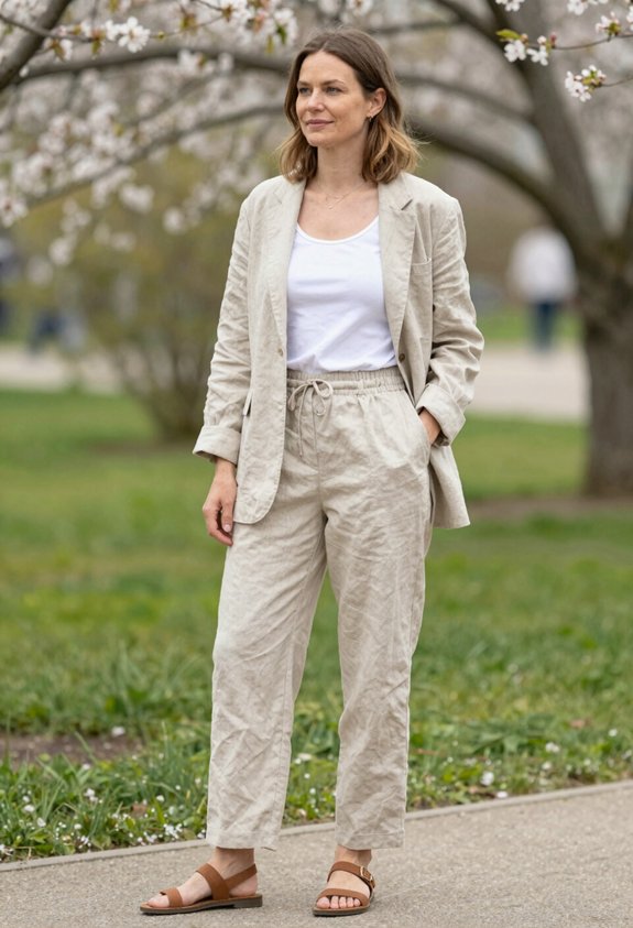 spring outfit with comfort