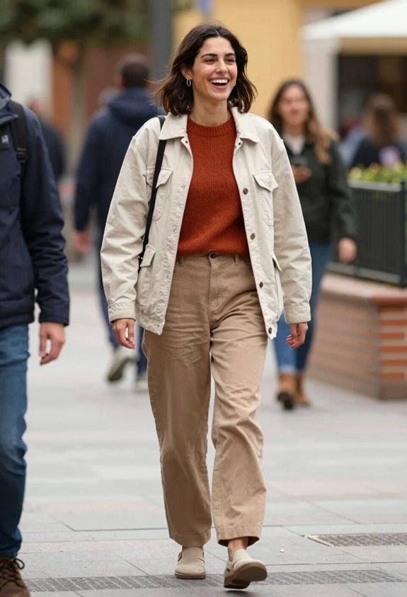 spring style cozy layers