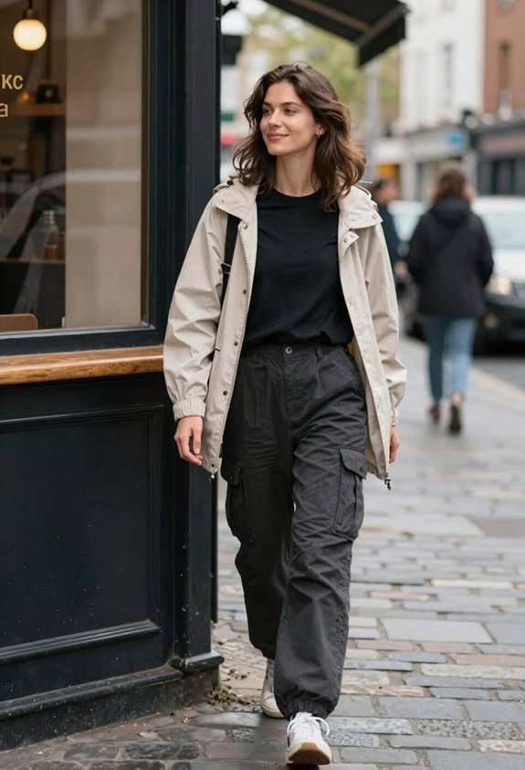 stylish and practical layering