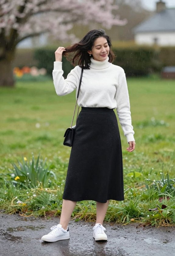 stylish comfort for rainy days