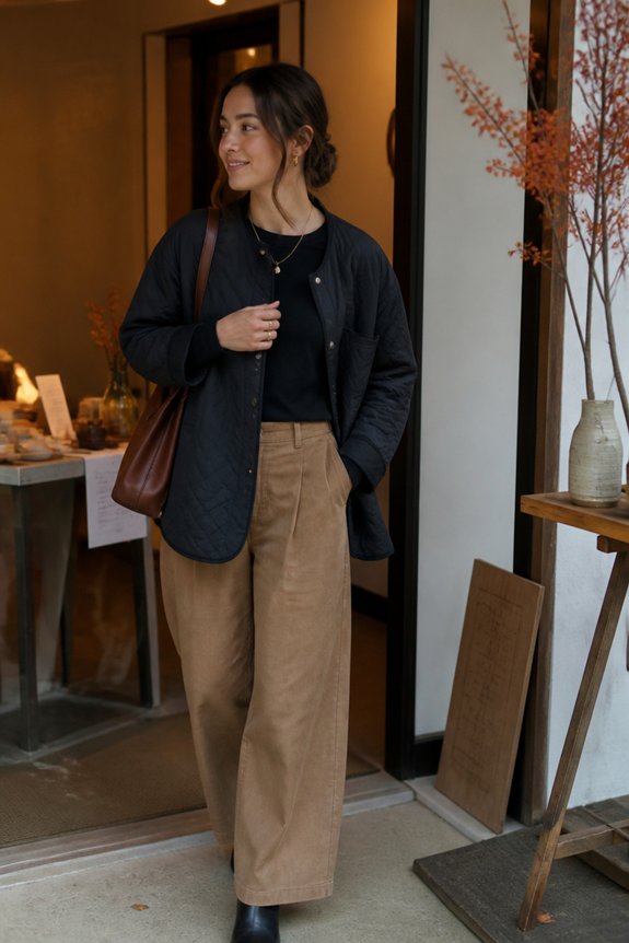 stylish comfortable layered outfit