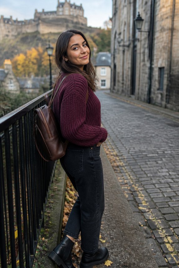 stylish fall casual ensemble