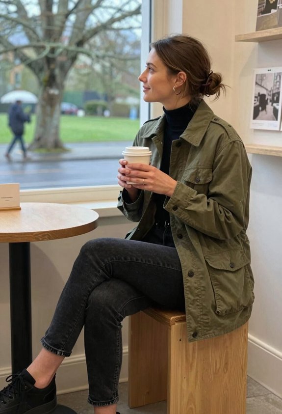 stylish layered autumn outfit