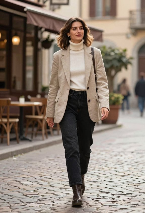 stylish layered autumn outfit