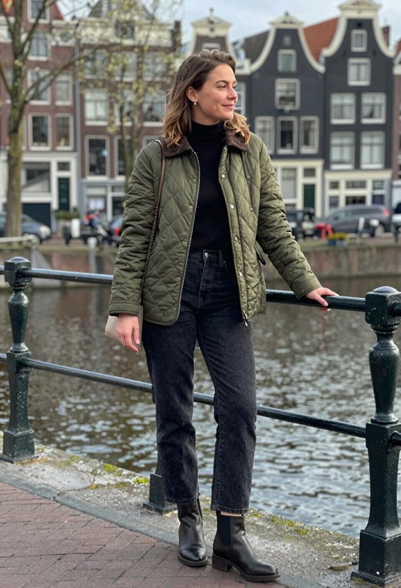 stylish layered autumn outfit