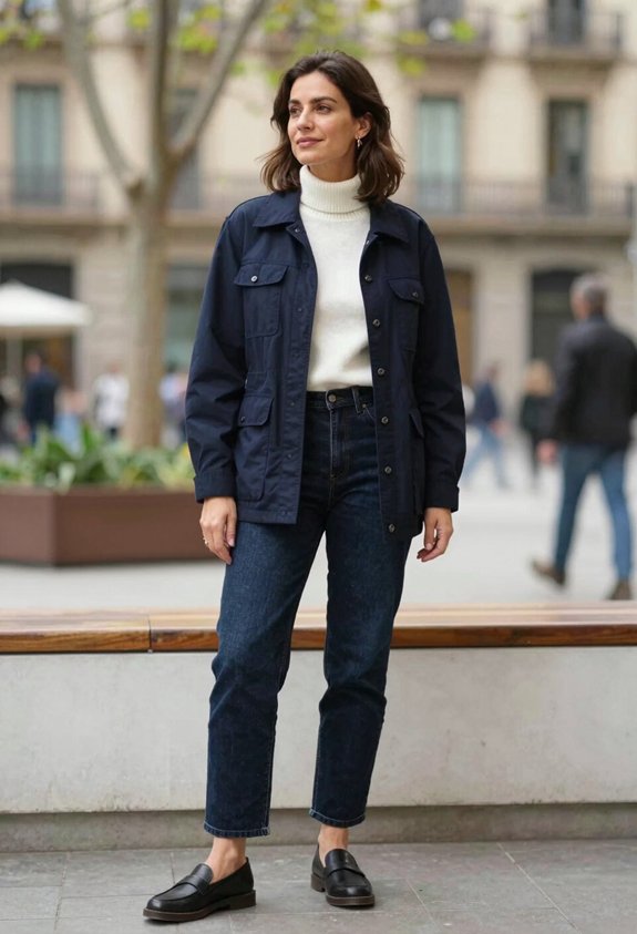 stylish layered casual outfit