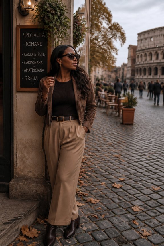 stylish layered fall outfit