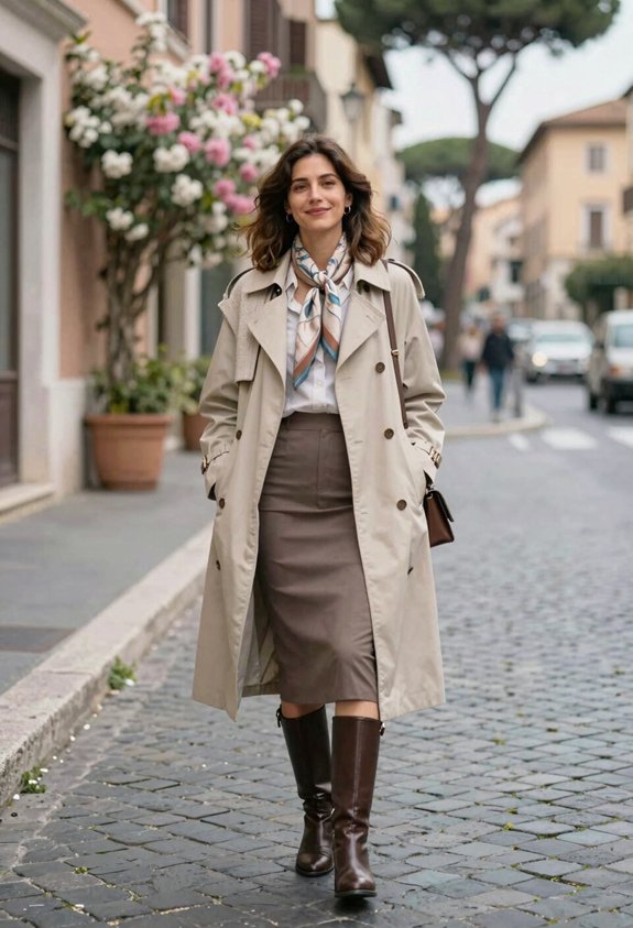 stylish layered outfits rome