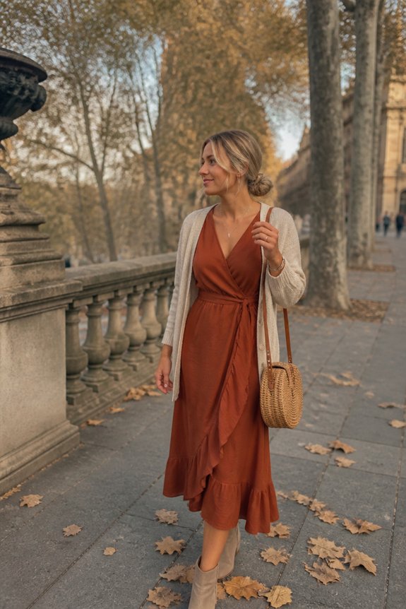 stylish layered travel outfit