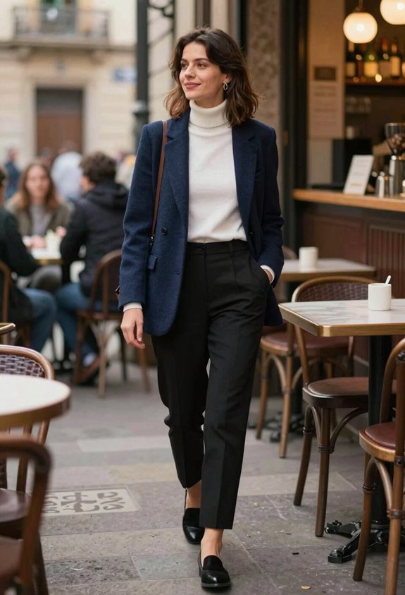 stylish layered winter outfit