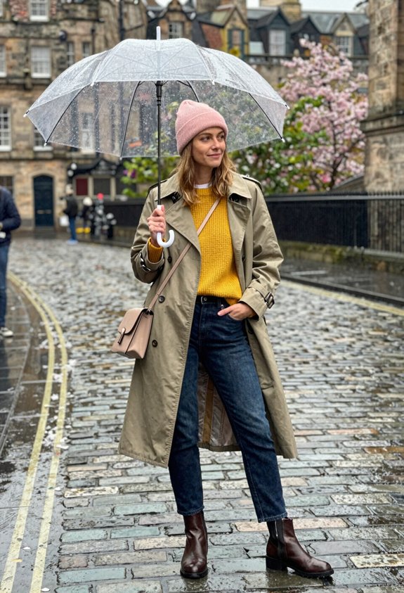 stylish layering for april