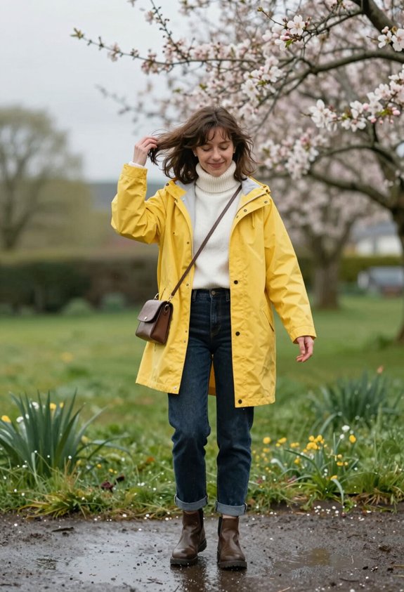 stylish rain ready outfit ensemble