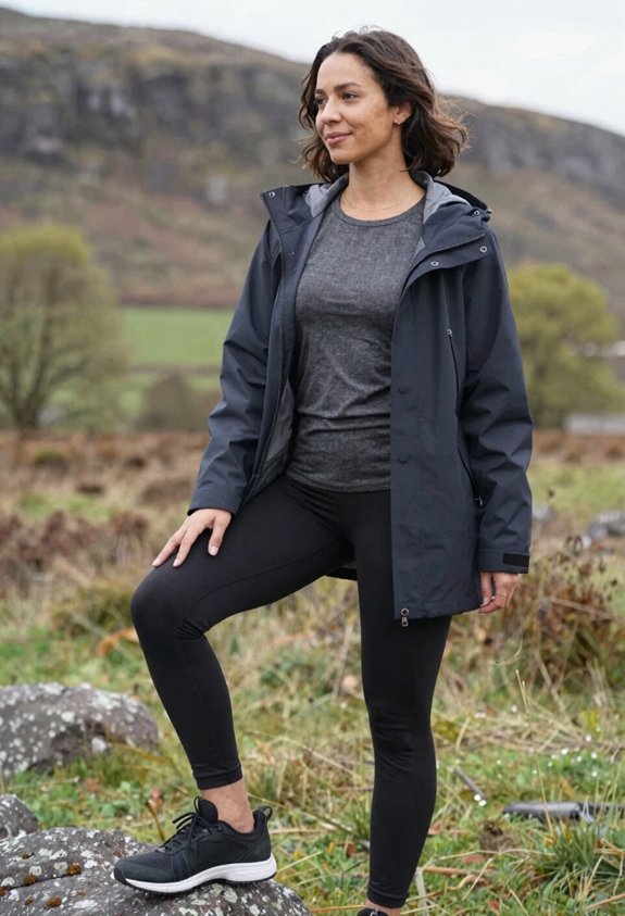 stylish rain ready outfit