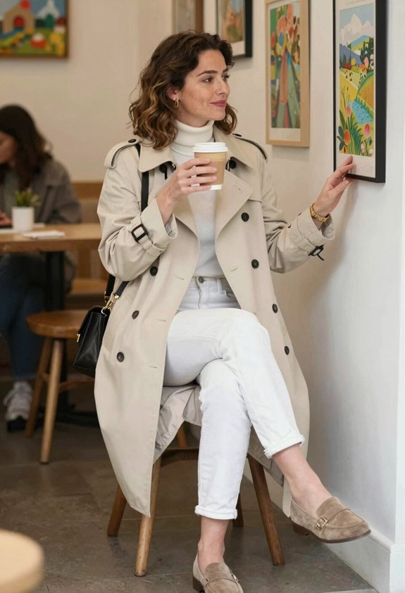 stylish rainy day outfit