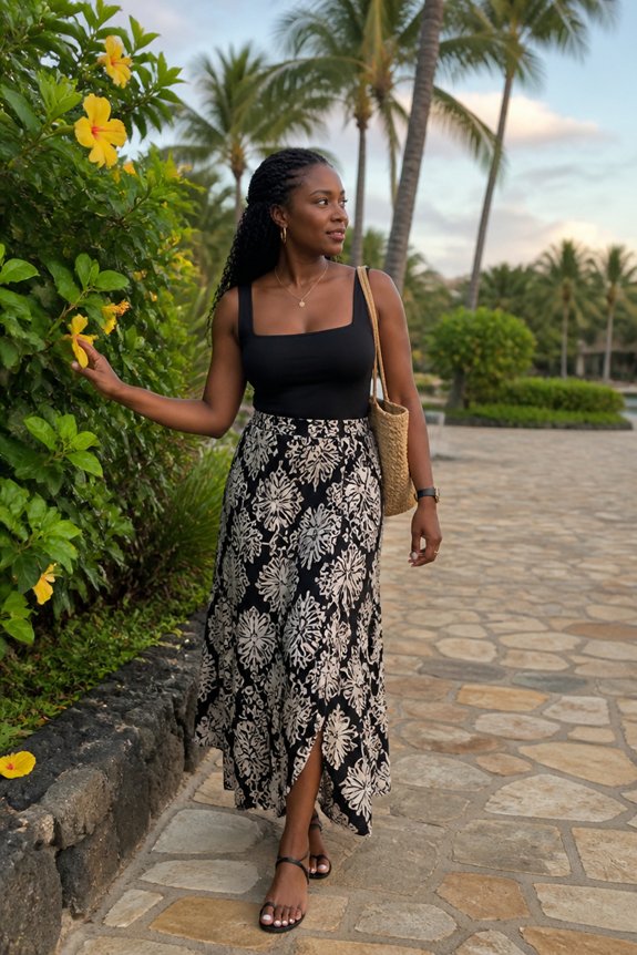 stylish summer beachwear ensemble
