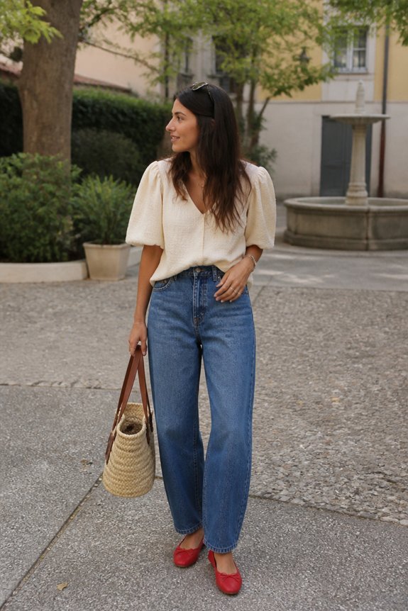 stylish summer casual ensemble