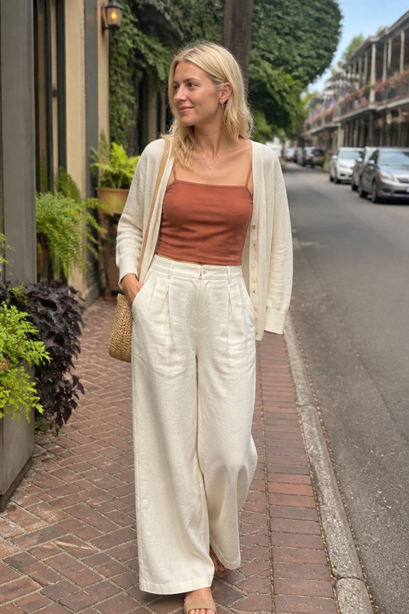 stylish warm weather layering