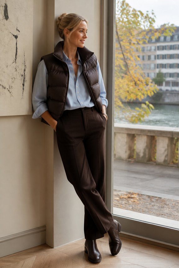 stylish winter layered outfit