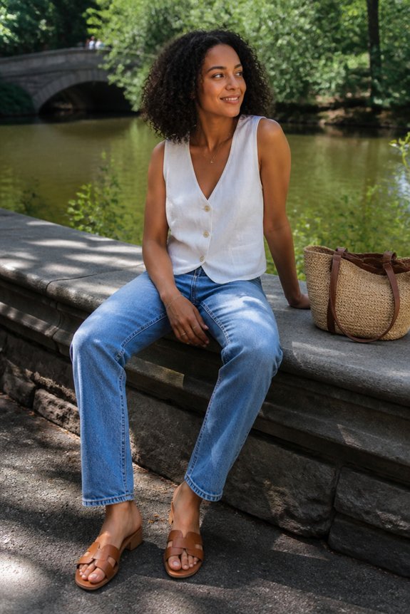 summer casual denim outfit