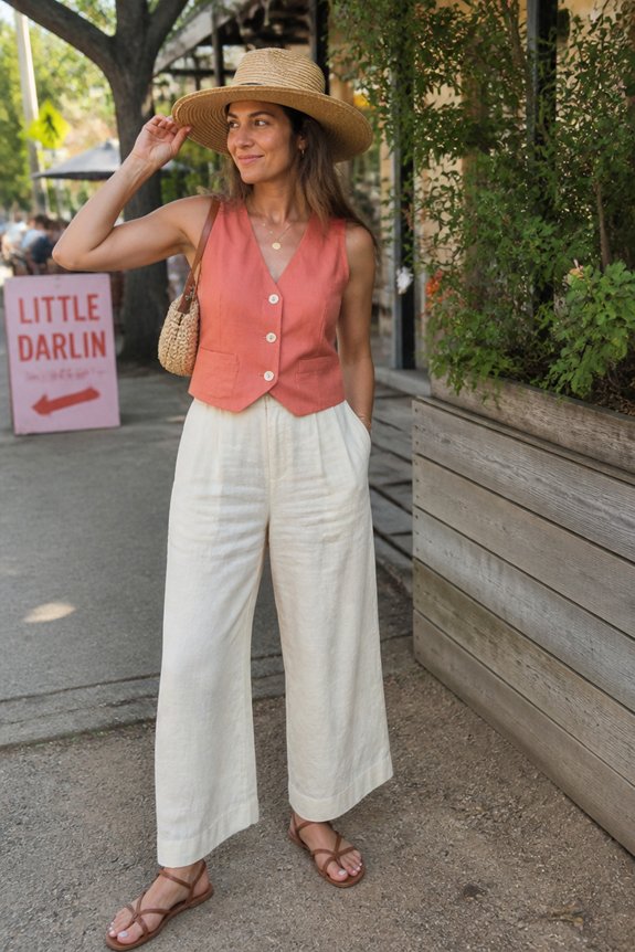 summer chic beachwear ensemble