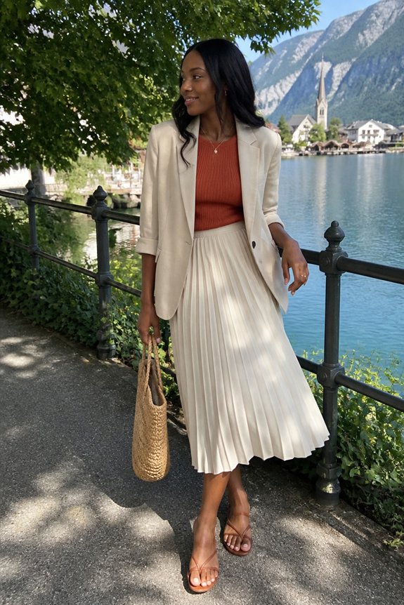 summer chic layered ensemble
