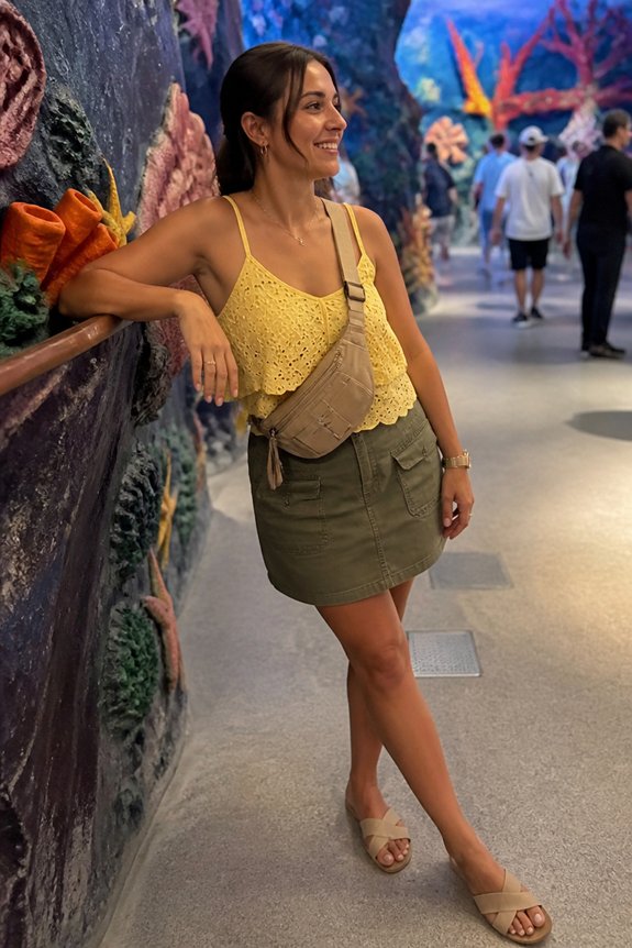 summery stylish practical outfit