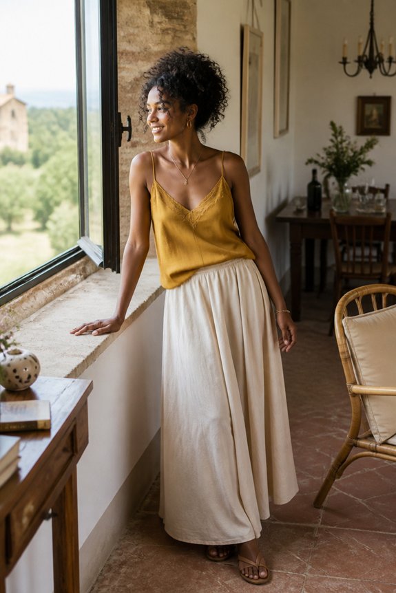 sunlit breezy casual elegance