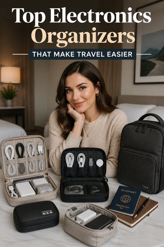 travel friendly electronics organizers