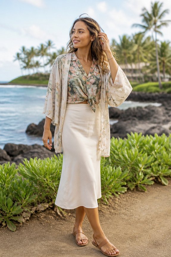 tropical cream lightweight stylish