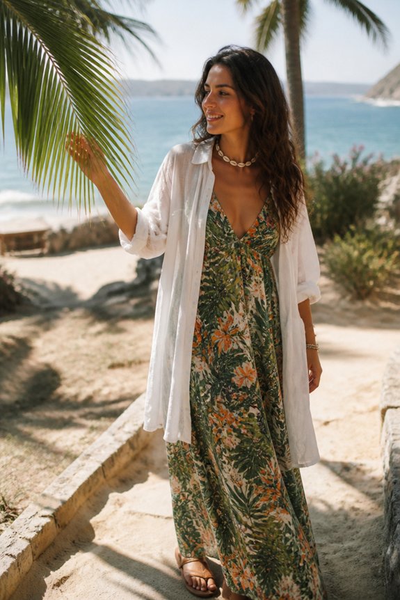 tropical lightweight flowy accessories