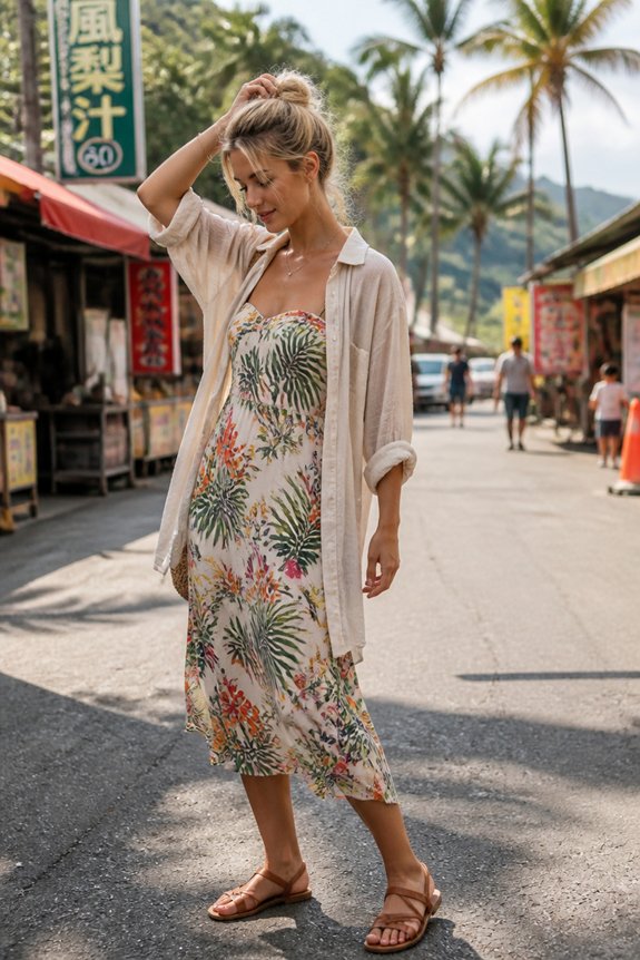 tropical sheer sandals stylish