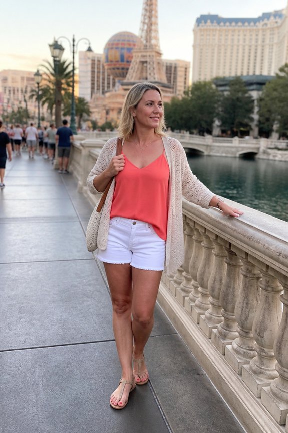 vibrant summer layered look