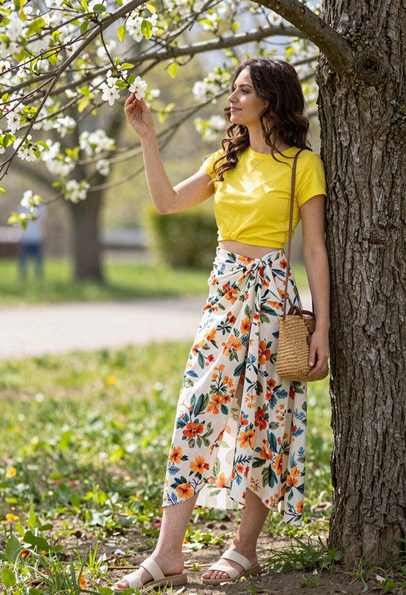 vibrant summer outfit ensemble