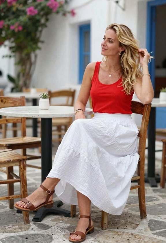 vibrant summer outfit ensemble