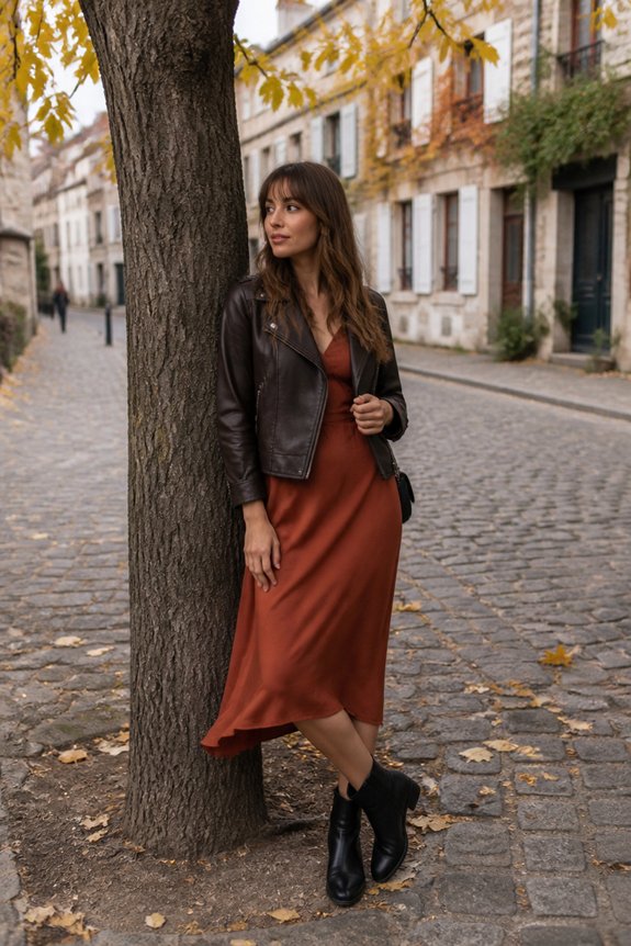 warm autumn chic ensemble