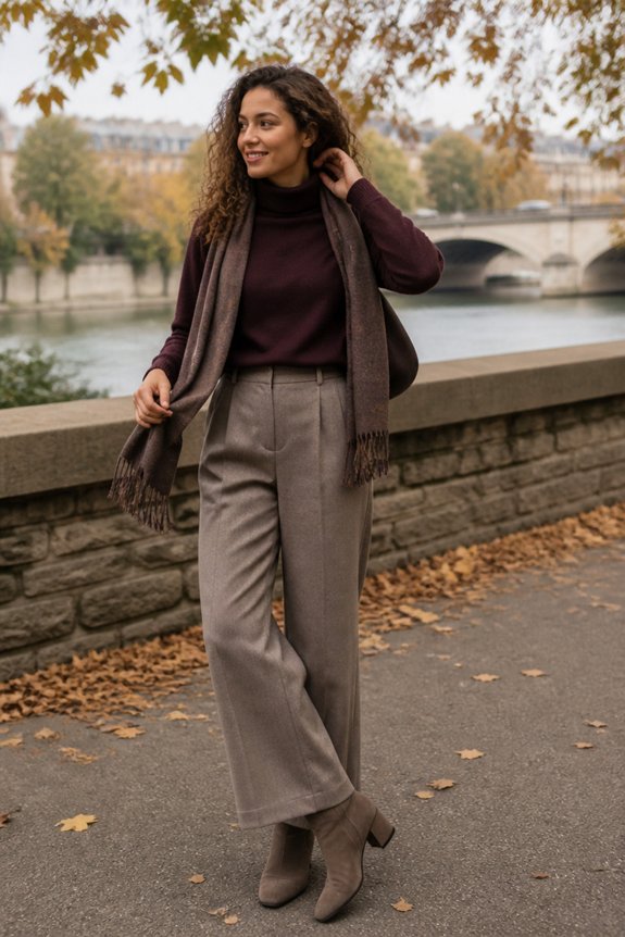 warm autumn outfit ensemble