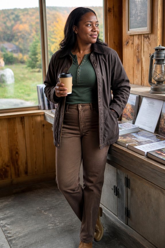 warm casual outdoor layers