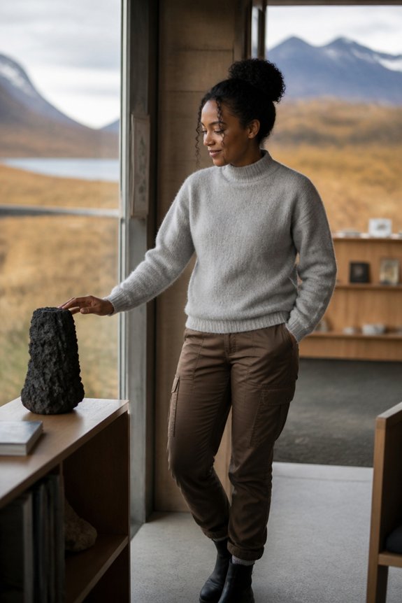warm cozy outdoor outfit