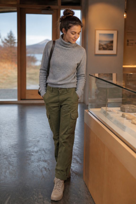 warm layered fall outfit