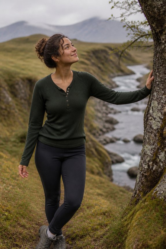 warm outdoor fall outfit