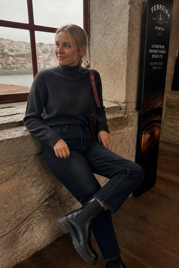 warm rainy day outfit